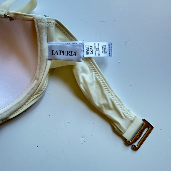 La Perla Cream Underwire Halter Bra or Swim Top 36B - Picture 5 of 6